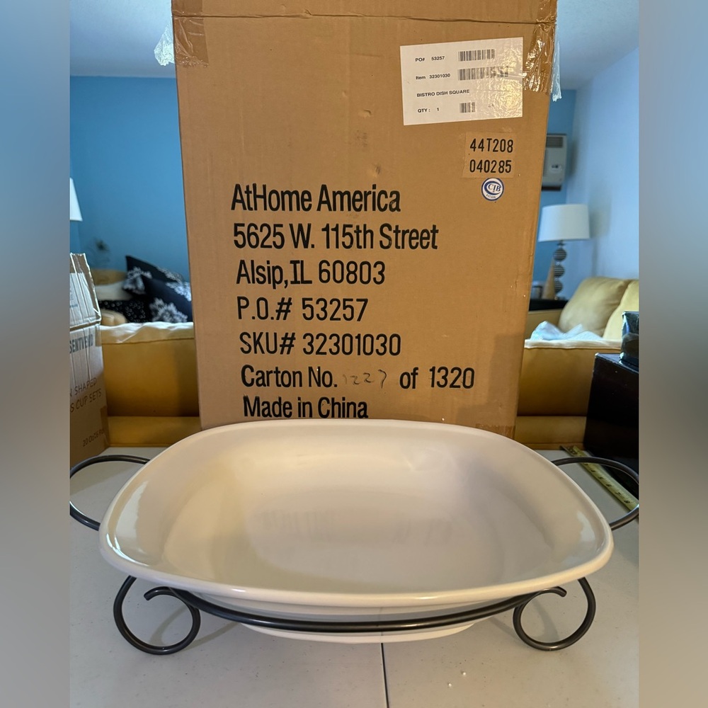 At Home America Bistro Buffet Collection, serving bowl. New in Box